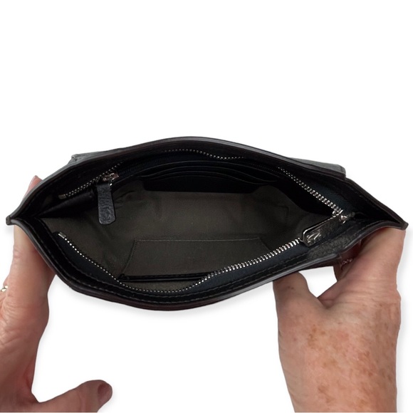 CARTIER Clutch Onyx Taurillon Leather C De Cartier Bag Palladium Hardware - Picture 8 of 15